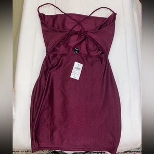 WINDSOR Prom/formal/homecoming mini dress in plum size xs brand new with tags